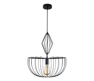 Żyrandol na lince JASMINA 1xE27/20W/230V śr. 40 cm czarny - Lampy sufitowe - miniaturka - grafika 1