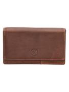 Portfele - HIDE & STITCHES Skórzany portfel w kolorze jasnobrązowym - 15,5 x 8 x 2,5 cm - miniaturka - grafika 1
