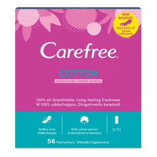 Carefree JOHNSON JOHN COTTON FRESH 56 516321 - Wkładki higieniczne - miniaturka - grafika 2