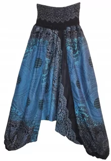 Spodnie damskie - Spodnie alladynki szarawary indyjskie 2w1 uni - inna - grafika 1