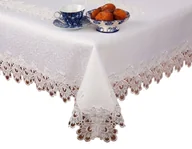 Obrusy i serwetki - Obrus Z Gipiurą, 140X200, Biały Geometryczny, G01-01-Pr - miniaturka - grafika 1