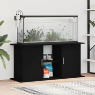Akwaria i zestawy akwarystyczne - vidaXL Szafka pod akwarium, czarna, 121x41x58 cm - miniaturka - grafika 1