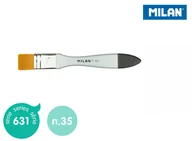 Przybory szkolne - MILAN Pędzel MILAN spalter Premium Synthetic seria 631 nr 35 blister - miniaturka - grafika 1