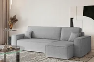 Narożniki - Sofa w kształcie L BEST narożnik tkanina Neve jasnoszary prawy - miniaturka - grafika 1