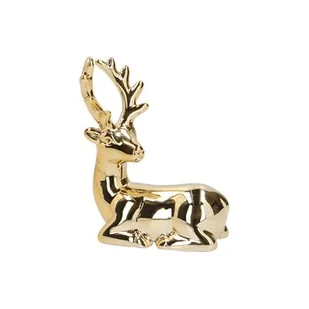 Figurka ceramiczna Renifer 10 x 5 x 12,5 cm - Ozdoby bożonarodzeniowe - miniaturka - grafika 1