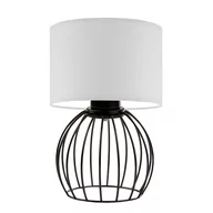 Lampy stojące - Lampka na nocny stolik NASHVILLE, czarny/jasny szary - miniaturka - grafika 1