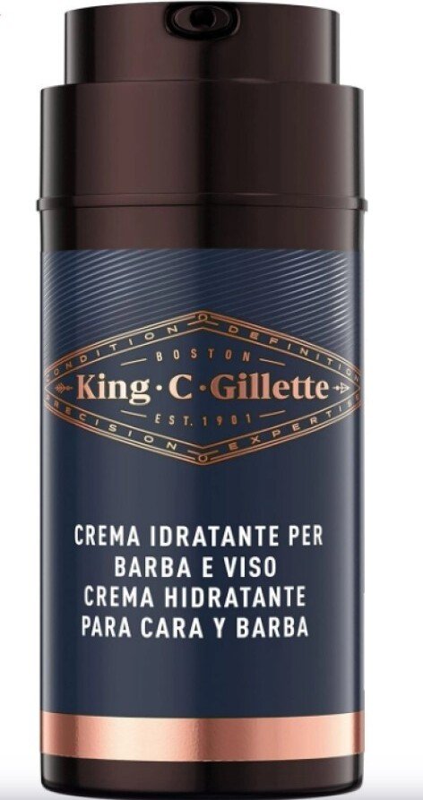 Gillette C King krem nawilżający do brody i twarzy, 100 ml