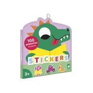 Zabawki kreatywne - Naklejki wielorazowe 3+ Janod - Dinozaury 100 szt. - miniaturka - grafika 1