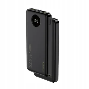Powerbank Pisen Power Cube 2Xusb + Usb-C 22.5W 10000Mah 10500Mah Qc Czarny - Powerbanki - miniaturka - grafika 1