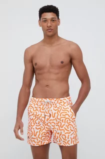 Kąpielówki męskie - Oas szorty kąpielowe kolor pomarańczowy - grafika 1