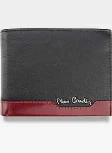 Pierre Cardin, Portfel skórzany męski, Tilak37 8804, czarny/czerwony, ochrona RFID - Portfele - miniaturka - grafika 1