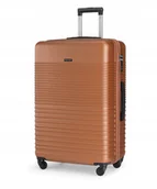 Walizki - Walizka Duża Podróżna Twarda PUCCINI Na Kółkach PUCCINI Karmel ABS028A-9A - miniaturka - grafika 1
