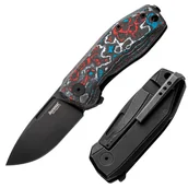 Noże - Nóż składany LionSteel Nano  Nebula Fat Carbon, Old Black MagnaCut (NA01 NB) - miniaturka - grafika 1