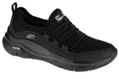 Sneakersy damskie - Skechers Arch Fit Lucky Thoughts 149056-Bbk Damskie Sneakersy Czarne - miniaturka - grafika 1