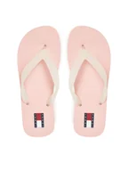 Klapki i japonki damskie - Tommy Jeans Japonki Tjw Logo Flip Flop EN0EN02447 Różowy - miniaturka - grafika 1