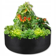 Donice - Donica Doniczka Ogrodowa 120x30 cm Skrzynka Warzywniak Z Włókniny okrągła - miniaturka - grafika 1