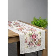 Obrusy i serwetki - Bieżnik dekoracyjny gobelinowy 40 x 100 cm jasnoszary - miniaturka - grafika 1