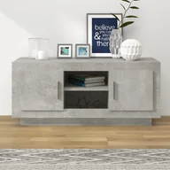 Szafki RTV - Lumarko Szafka pod telewizor, szarość betonu, 102x35x45 cm - miniaturka - grafika 1