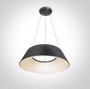Lampy sufitowe - Amedi lampa wisząca antracytowa LED 63058/BAN/W OneLight - miniaturka - grafika 1