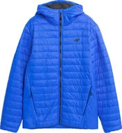 Kurtki męskie - Kurtka męska puchowa 4F M240 niebieska 4FAW23TDJAM240 36S-XL - miniaturka - grafika 1