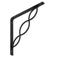 Haki, szakle i karabinki - Wspornik z prętem przeplatanym WPRP 200 czarny VELANO - miniaturka - grafika 1