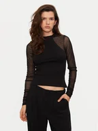 Bluzki damskie - Noisy May Bluzka Maya 27032594 Czarny Regular Fit - miniaturka - grafika 1