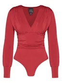 Body - ACCESS FASHION Body 54-2018-324 Czerwony Slim Fit - miniaturka - grafika 1