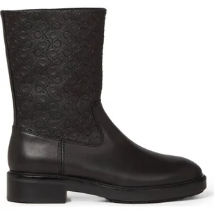 Calvin Klein Skórzane botki - Botki damskie - miniaturka - grafika 1