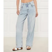 Spodnie damskie - BOSS ORANGE Jeansy C_SLOUCHY PLEATD 1.0 | Relaxed fit - miniaturka - grafika 1