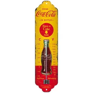 Nostalgic-Art 80311 termometr z motywem butelki Coca-Cola 80311 - Plakaty - miniaturka - grafika 1