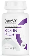 Włosy, skóra, paznokcie - OSTROVIT Biotin Plus (Włosy, skóra, paznokcie) 100 Tabletek - miniaturka - grafika 1