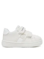 Buty dla dziewczynek - Tommy Hilfiger Sneakersy Flag Low Cut Velcro Sneaker T1A9-33726-0375 M Biały - miniaturka - grafika 1