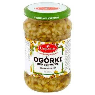 Ogórki konserwowe drobna kostka 340g/200g Urbanek - Pasztet i przetwory mięsne - miniaturka - grafika 1