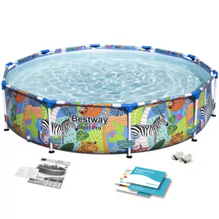 Bestway Basen ogrodowy stelażowy 305x66 zestaw 17w1 56985 56985-15W1 - Baseny ogrodowe - miniaturka - grafika 2