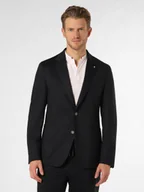 Garnitury - BOSS Marynarka męska od garnituru modułowego Mężczyźni Slim Fit Sztuczne włókno niebieski wypukły wzór tkaniny, 50 - miniaturka - grafika 1