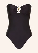 Stroje kąpielowe - Seafolly Góra Od Bikini Bandeau Palermo schwarz - miniaturka - grafika 1