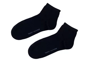 TOMMY  HILFIGER DAMSKIE SKARPETKI 2P NAVY 373001001 563  - Rozmiar: 35-38 - Skarpetki damskie - miniaturka - grafika 1