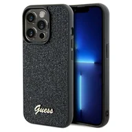 Etui i futerały do telefonów - Guess GUHCP13LPMSDGSK iPhone 13 Pro / 13 6.1" czarny/black hardcase Disco Metal Script - miniaturka - grafika 1