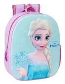 Plecaki szkolne i tornistry - Safta FROZEN 3D plecak szkolny, wzór 3D, dostosowany do wózka, idealny dla dzieci w różnym wieku, wygodny i wszechstronny, jakość i wytrzymałość, 27 x 10 x 33 cm, jasnoniebieski/różowy, M, Casual - miniaturka - grafika 1