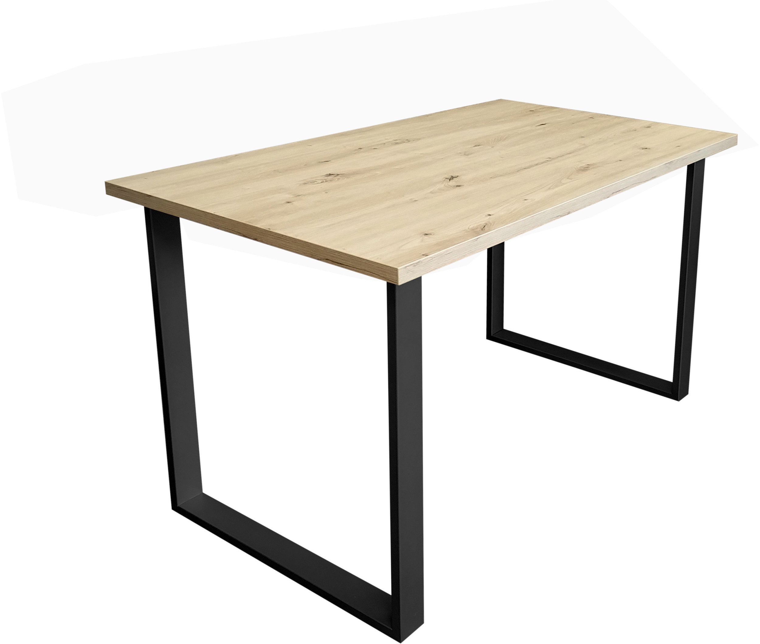 Stół do salonu kuchni 70x120x28 LOFT czarny Dąb Craft