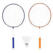 Badminton - NILS NRZ052 STEEL / ZESTAW DO BADMINTONA 2 RAKIETY + LOTKI JUNIOR NILS 14-20-320 - miniaturka - grafika 1