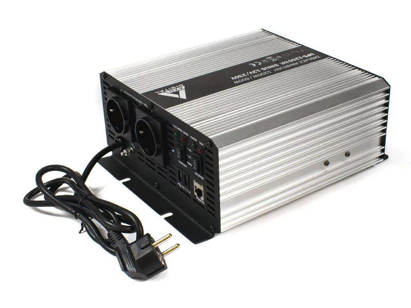 AZO Digital Zasilacz awaryjny (UPS + AVR) 12V UPS-1200SR Sinus 1200W/600W 12V/230V 3SPE1200SR