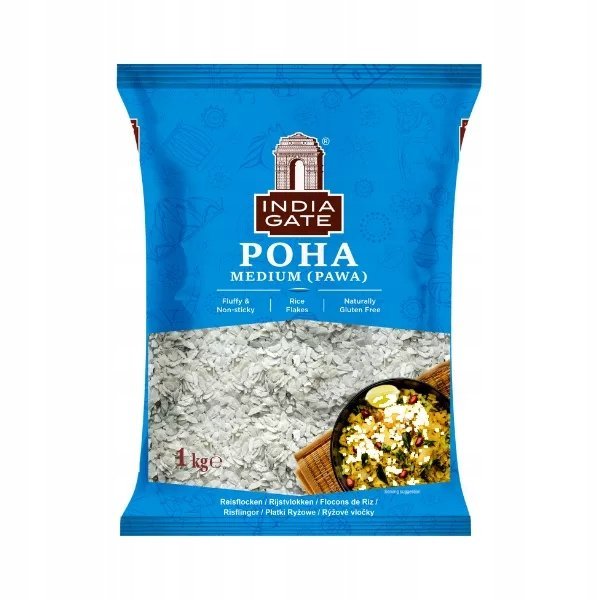 Płatki ryżowe średnie Poha Medium India Gate 1kg