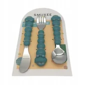 Sztućce dla dzieci - Sztućce dla dzieci bezpieczne stal nierdzewna Smukke samochody s393 - miniaturka - grafika 1