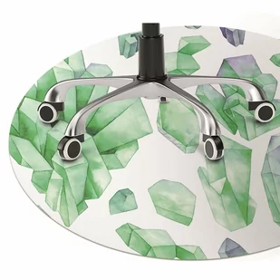 Mata na podłogę pod krzesło Kryształy fi100 cm - Podnóżki, podpórki, podkładki - miniaturka - grafika 1