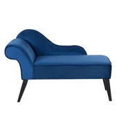 Szezlongi - Szezlong lewostronny BELIANI Biarritz, kobaltowy, 78x116x56 cm - miniaturka - grafika 1