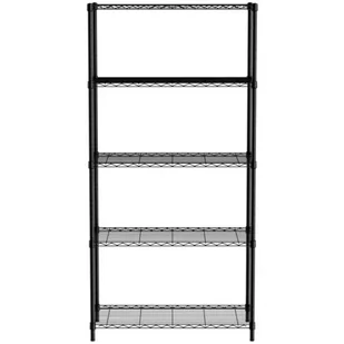 Regał magazynowy skręcany 5 półkowy czarny 91x45x183 cm - Hendi 812990 - Meble gastronomiczne - miniaturka - grafika 1
