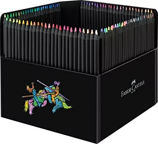 FABER-CASTELL Kredki ołówkowe trójkątne Black 100k - Kredki, ołówki, pastele i pisaki - miniaturka - grafika 1