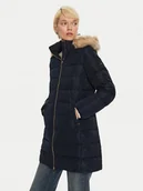 Kurtki damskie - Tommy Hilfiger Kurtka puchowa Heritage WW0WW43234 Granatowy Regular Fit - miniaturka - grafika 1