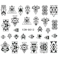 Ozdoby do paznokci - Naklejki Wodne Do Paznokci Letnie Wzory YZW-B012 - miniaturka - grafika 1